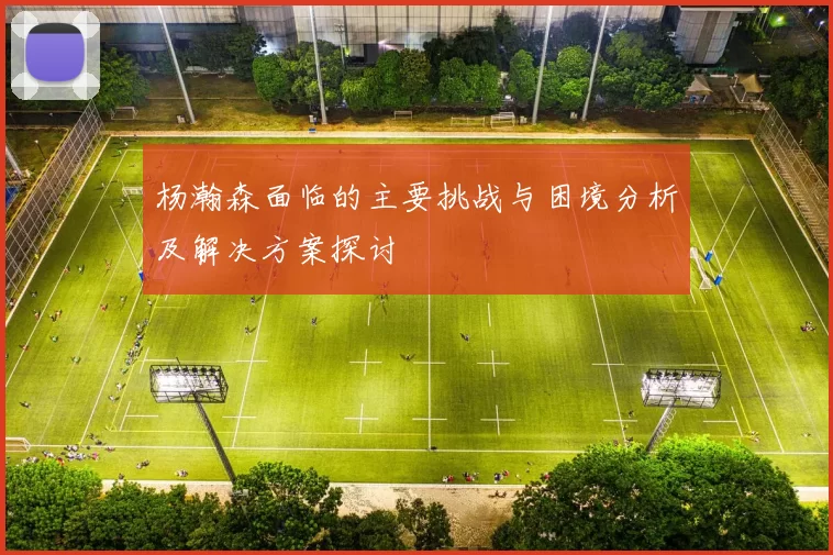 杨瀚森面临的主要挑战与困境分析及解决方案探讨